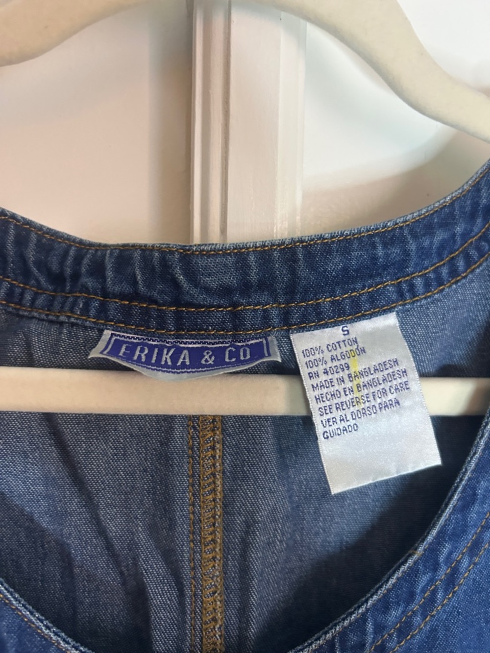 Vintage Denim Maxi Dress - Picture 3 of 6